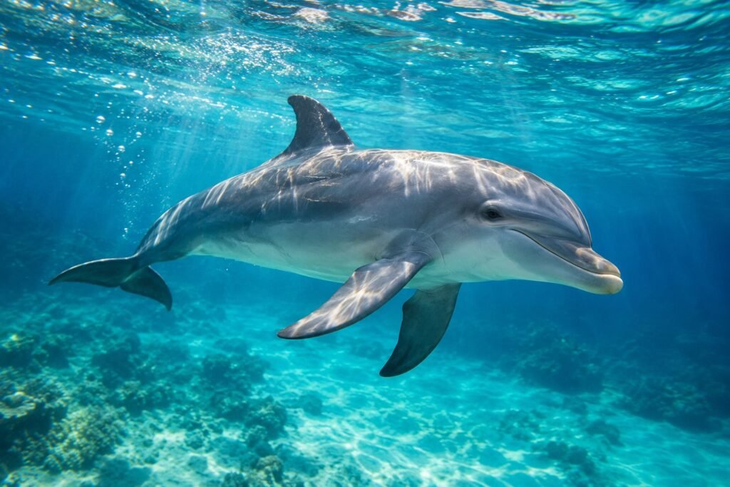 Dolphin Swim and Dunn’s River Falls Experience from Negril — editorial illustration